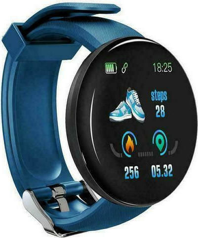 LH719- U8H1 Smartwatch with Heart Rate Monitor (Blue)