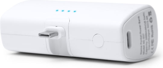 BIPER USB-C Power Bank 5000mAh White view 2