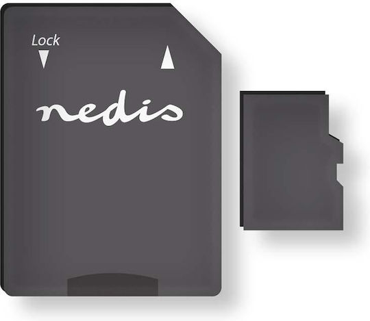 Nedis microSDXC 64 GB Class 10 UHS-I Memory Card with Adapter Black view 1