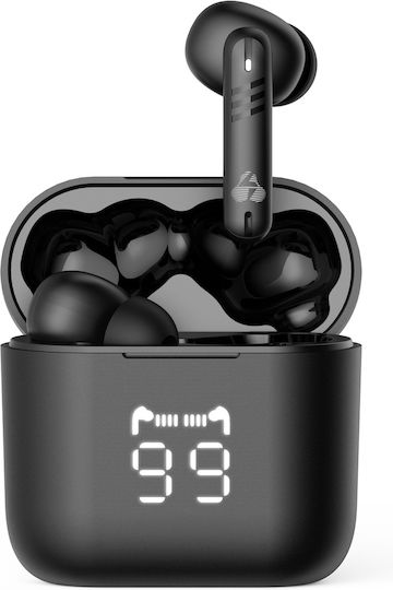 Powertech PT-1227 In-ear Bluetooth Handsfree Earphones with Sweat Resistance and Charging Case Black Ansicht 7