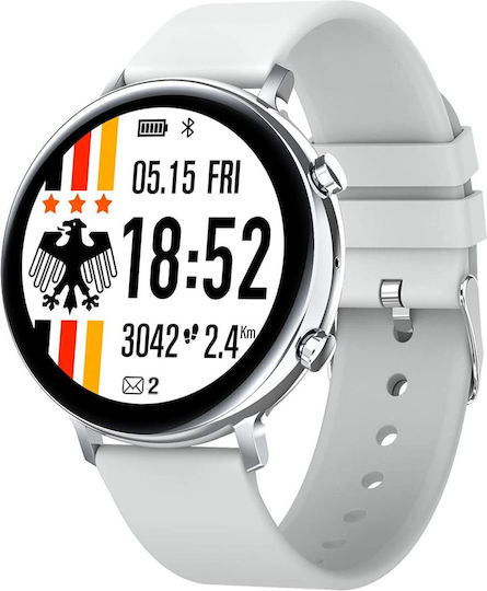 Smartwatch Collection W33 Idealstore Ips Touchscreen Bluetooth Notifications Heart Rate Monitor Ecg Pedometer Distance Calories Ip 68 Gray