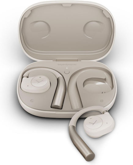 BeyerDynamic Verio 200 Open Ear Bluetooth Handsfree Earphones with Sweat Resistance and Charging Case Cream