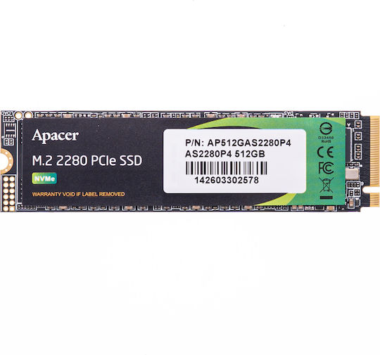 Apacer AS2280P4 SSD 512GB M.2 Type with PCI Express 3.0 Connection AP512GAS2280P4-1 vista 4