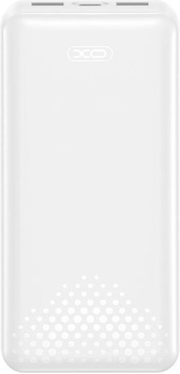 XO PB313 Power Bank 20000mAh with 2 USB-A Ports and USB-C Port White view 1