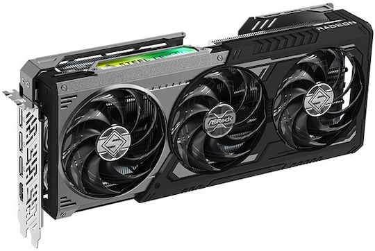 ASRock Radeon RX 9070 XT 16GB GDDR6 Steel Legend Dark Graphics Card view 3
