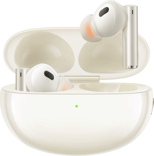 Realme Buds Air 5 Pro Bluetooth Handsfree Earphones with Sweat Resistance and Charging Case Sunrise Beige
