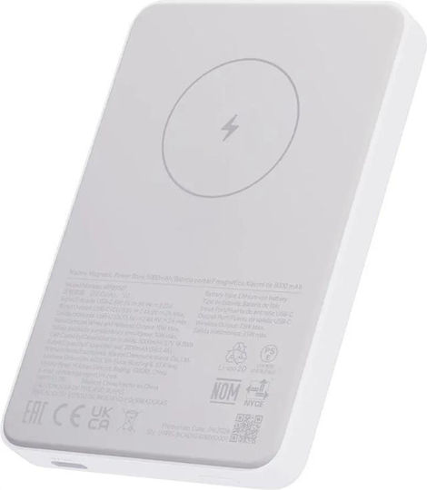 Xiaomi Magnetic WPB0507 MagSafe Power Bank 5000mAh 10W with USB-C Port White view 4