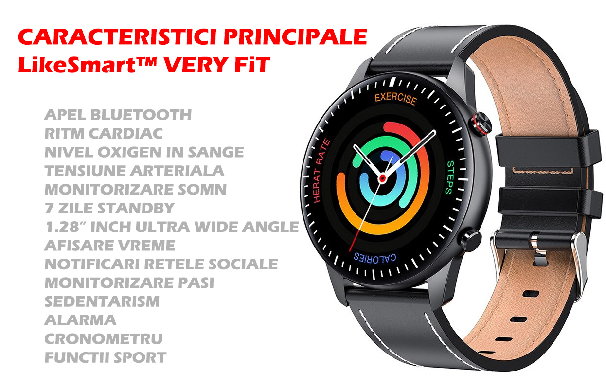 Ultra Aluminium Smartwatch with Heart Rate Monitor (Black) view 3