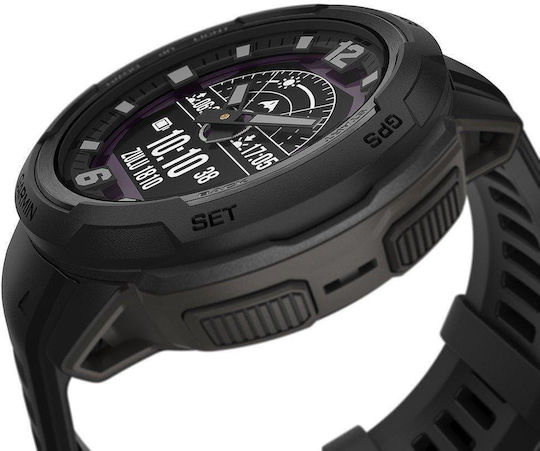 Garmin Instinct Crossover Solar Tactical 45mm Waterproof Smartwatch with Heart Rate Monitor (Black) view 3
