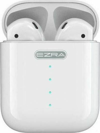 Ezra TWS-09 Earbud Bluetooth Handsfree Earphones with Charging Case White vista 3