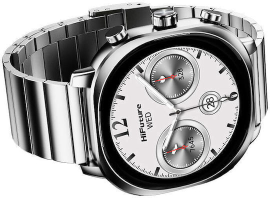 HiFuture AIX Waterproof Smartwatch with Heart Rate Monitor (Silver) view 4