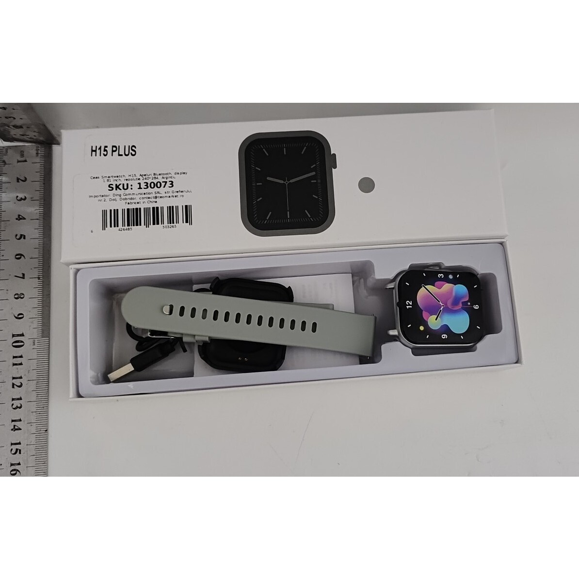 Alista Home H15 Edition 38mm Smartwatch with Heart Rate Monitor (Silver) view 4