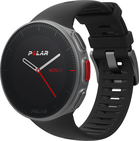 Polar Vantage V HR Stainless Steel 46mm Waterproof Smartwatch with Heart Rate Monitor (Black) view 5