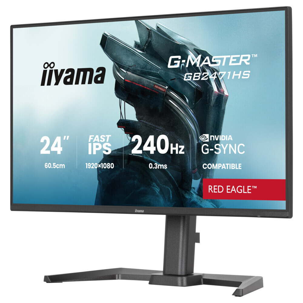 Iiyama G-Master Red Eagle IPS HDR Monitor 23.8" FHD 1920x1080 240Hz view 6