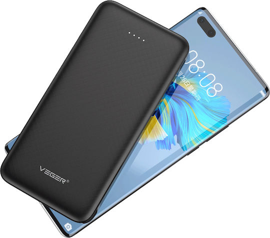 Veger VP1065 Power Bank 10000mAh with 2 USB-A Ports Black view 3