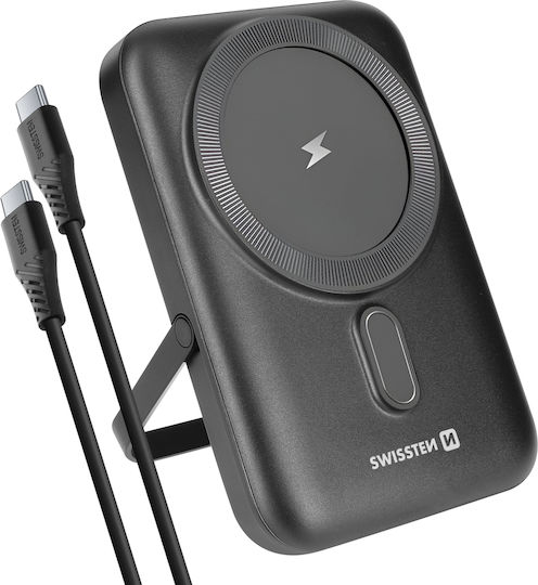 Swissten MagSafe Power Bank 10000mAh 20W Power Delivery Black
