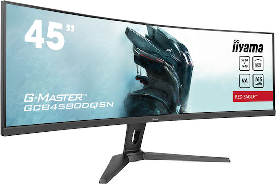 Iiyama G-MASTER GCB4580DQSN-B1 Ultrawide VA HDR Curved Gaming Monitor 45" 5120x1440 165Hz view 2