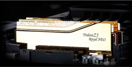 G.Skill Trident Z5 Royal Neo EXPO RGB DDR5 32GB RAM with 2x16GB Modules and Speed 6000 for Desktop F5-6000J2836G16GX2-TR5NG view 5