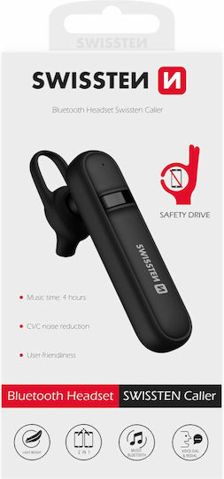 Swissten 51104100 Earbud Bluetooth Handsfree Earphone Black view 4