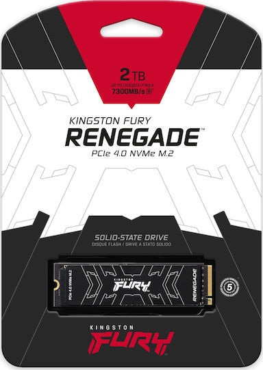 Kingston Fury Renegade SSD 2TB M.2 Type with PCI Express 4.0 Connection and Heatsink PS5 Compatible SFYRD/2000G view 3