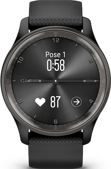 Garmin vívomove Trend Stainless Steel 40mm Waterproof Smartwatch with Heart Rate Monitor (Black) view 3