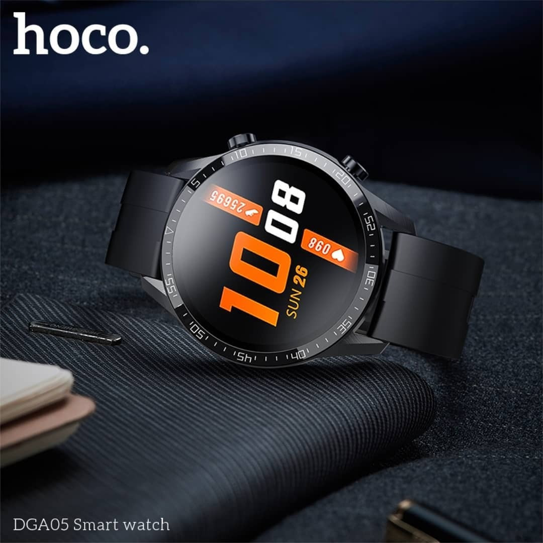 Hoco DGA05 Aluminium Smartwatch with Heart Rate Monitor (Black) view 7