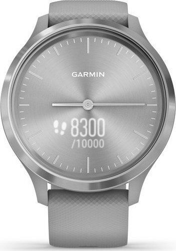 Garmin Vivomove 3 Stainless Steel 44mm Waterproof Smartwatch with Heart Rate Monitor (Powder Gray / Silver) view 4