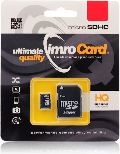 IMRO microSDHC 8GB Class 4 Default Speed with Adapter view 1