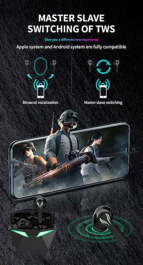 Pro8s In-ear Bluetooth Handsfree Earphones with Sweat Resistance and Charging Case Black view 2