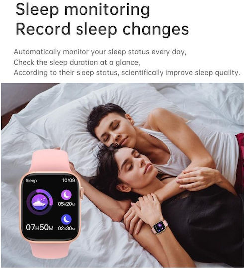 i13 Pro Smartwatch with Heart Rate Monitor (Black) vue 4