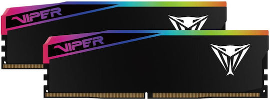Patriot Viper Rgb Elite 64GB DDR5 RAM with 2 Modules (2x32GB) and 6400 Speed for Desktop (VEUR564G6432K) view 4