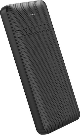 Hoco J48 Nimble Power Bank 10000mAh with 2 USB-A Ports Black view 3