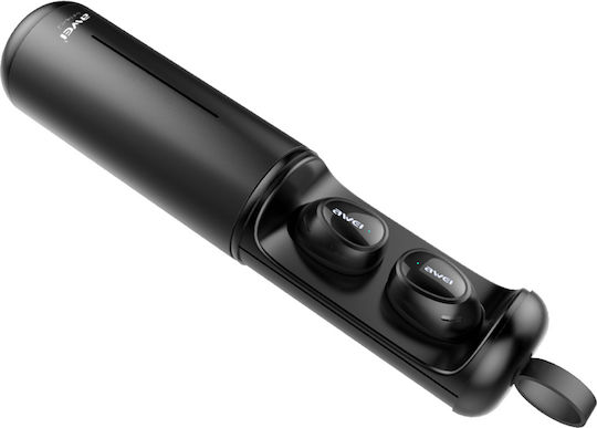 Awei T5 In-ear Bluetooth Handsfree Earphones with Sweat Resistance and Charging Case Black Ansicht 5