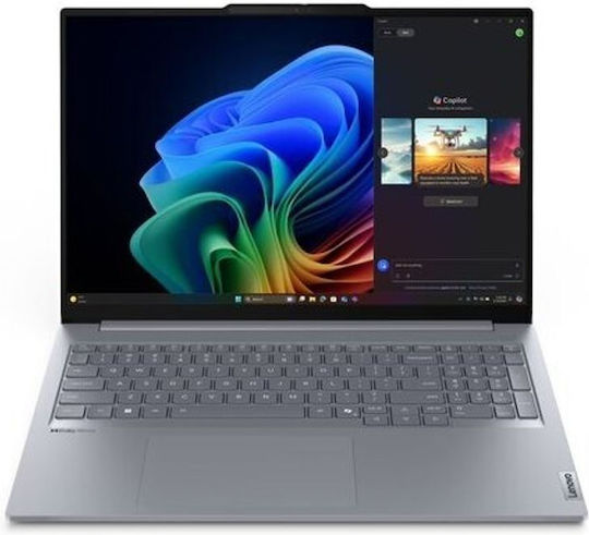 Lenovo ThinkBook 16 G7 QOY 16" IPS FHD+ (Snapdragon-X Plus X1P-42-100/32GB/1TB SSD/W11 Pro) Luna Grey (GR Keyboard)