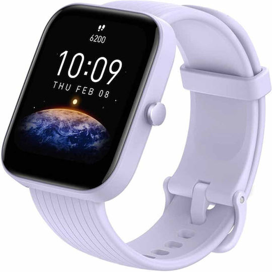 Amazfit Bip 3 Smartwatch with Heart Rate Monitor (Blue) view 2