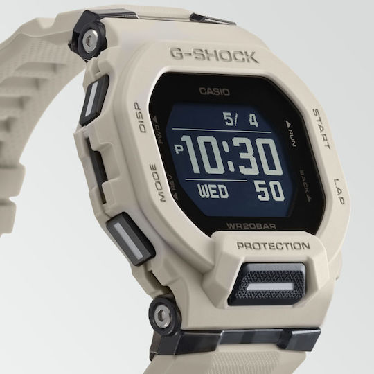 Casio G Shock Step Tracker Bluetooth 46mm Waterproof Smartwatch (Gray) view 2
