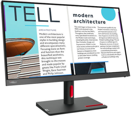 Lenovo ThinkVision S25e-30 VA Monitor 24.5" FHD 1920x1080 with Response Time 6ms GTG vue 2