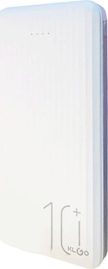 KP-56 Power Bank 10000mAh with 2 USB-A Ports White