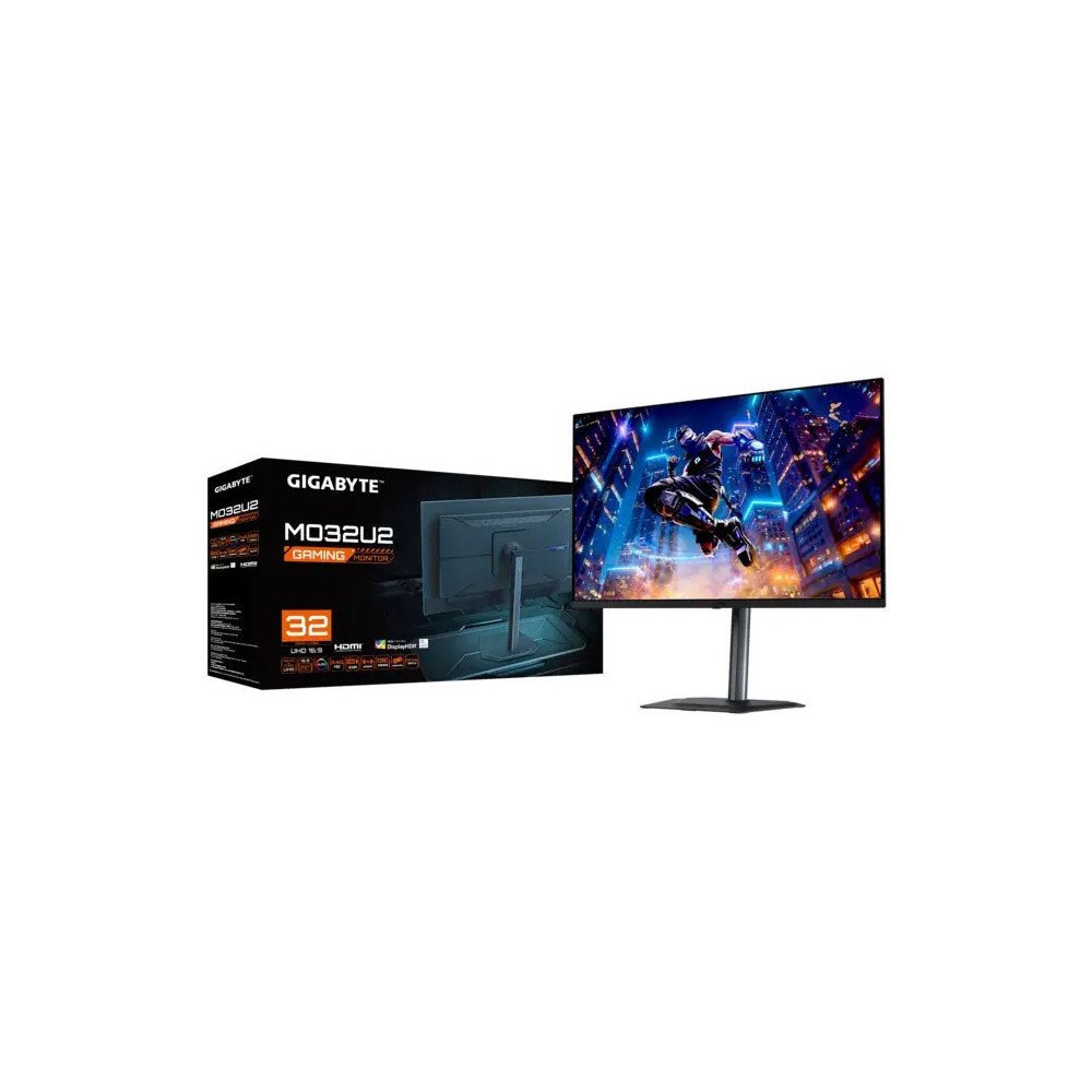 Gigabyte MO32U2 QD-OLED HDR Gaming Monitor 31.5" 4K 3840x2160 240Hz with Response Time 0.03ms GTG view 3