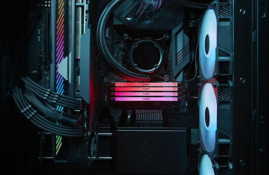 Kingston Fury Renegade RGB 32GB DDR5 RAM with 2 Modules (2x16GB) and 7200 Speed for Desktop (KF572C38RSAK2-32) vue 9