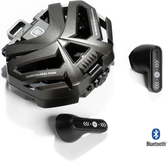 OptimX In-ear Bluetooth Handsfree Earphones with Charging Case Silver