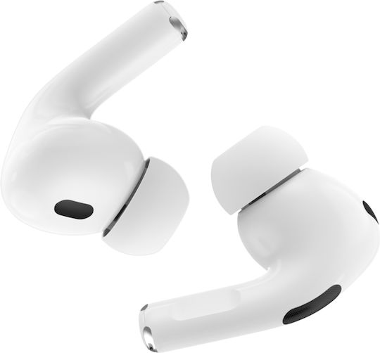 Force Play Bluetooth 5.3 Earbuds 1.65'' Touchscreen Charging Case White दृश्य 4
