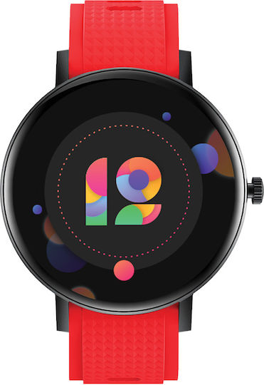 DAS.4 SU10 Smartwatch with Heart Rate Monitor (Red) view 3