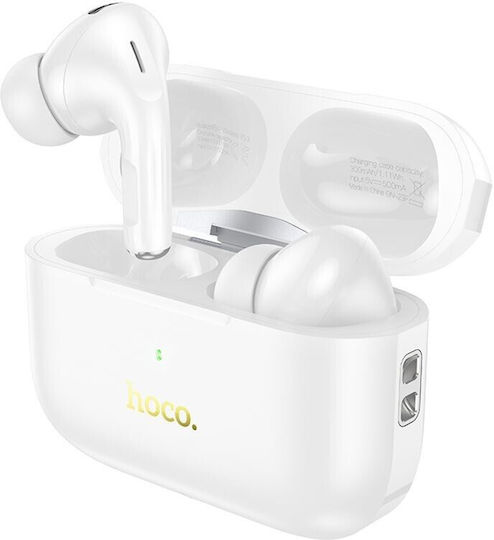 Hoco EW56 Plus In-ear Bluetooth Handsfree Earphones with Charging Case White view 3