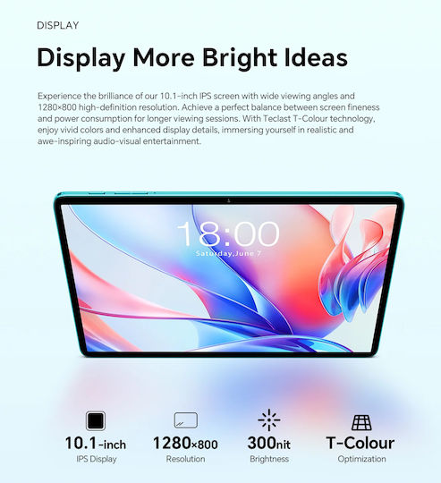 Teclast P30 10.1" Tablet (4GB/64GB) Blue view 9