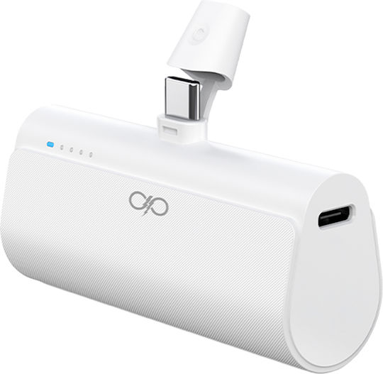 Force Power Power Bank 5000mAh 20W Power Delivery White view 1