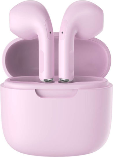 Bigben Interactive In-ear Bluetooth Handsfree Earphones with Charging Case Pink view 1