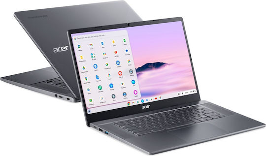 Acer Chromebook Plus CB515-2H-55JL 15.6" IPS FHD (i5-1235U/8GB/512GB SSD/Chrome OS) Steel Gray (US Keyboard) vista 4