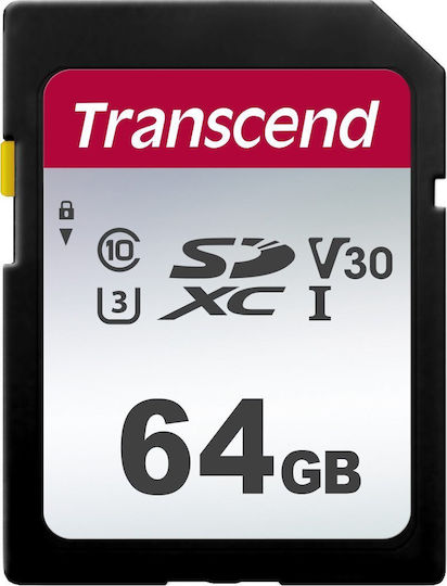 Transcend 300s SDXC 64GB Class 10 U1 V30 UHS-I view 1