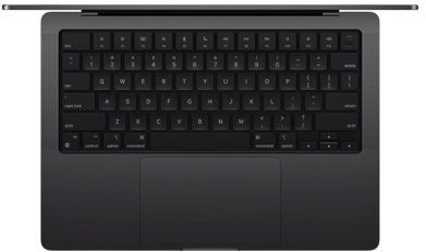Apple MacBook Pro 14" (2023) 14.2" Retina Display 120Hz (M3-Pro 11-Core/18GB/512GB SSD) Space Black (US Keyboard) vue 2